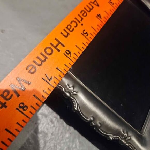 Pewter Picture Frame with Black Velvet Photo Album 5"x 7" - Picture 4 of 6